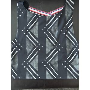 NIKE Women's Pro‎ Dri-FIT Printed Cross-Back Cropped Tank Top Sz M